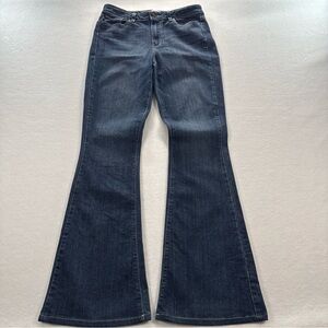 PAIGE Dark Blue Flare & Wide Leg Jeans